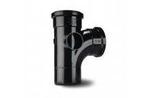 TUPLING 82MM 92.5 DEGREE SINGLE BRANCH BLACK