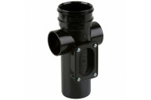 TUPLING 82MM ACCESS PIPE SINGLE SOCKET BLACK