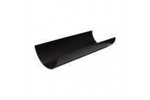FLOPLAST 112MM BLACK HALF ROUND GUTTER RG4B