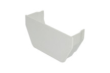 FLOPLAST 114MM WHITE SQUARELINE GUTTER INTERNAL STOPEND FLORES2