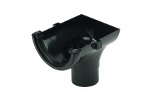 FLOPLAST 112MM BLACK STOPEND OUTLET RO2B