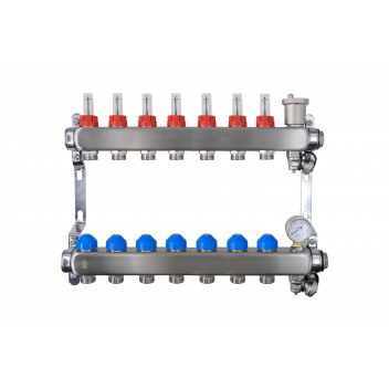 RELION 7 PORT MANIFOLD & GUAGE & AAV EXC NUTS AND BALL VALVE