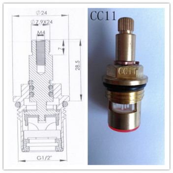 CERAMIC TAP CARTRIDGE VALVE ASSEMBLY CC11 (PAIR)