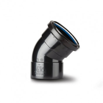 TUPLING 82MM X 135 DEGREE DOUBLE SOCKET OFFSET BEND BLACK