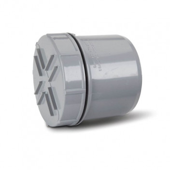 TUPLING 82MM SCREW ACCESS CAP SPIGOT TAIL GREY