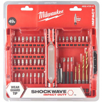 MILWAUKEE SHOCKWAVE 48 PIECE IMPACT DUTY DRILL/DRIVER BIT SET