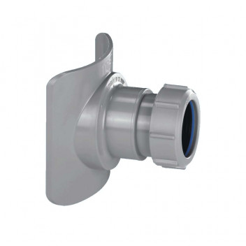 MEC SOIL PIPE BOSS CONN 57MM HOLE SIZE- 4\"/110MM * 1 1/2\" PIPE GREY