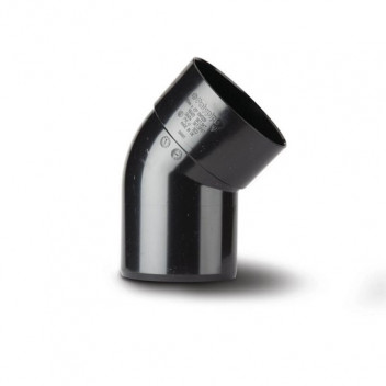 TUPLING 82MM X 135 DEGREE SINGLE SOCKET OFFSET BEND BLACK