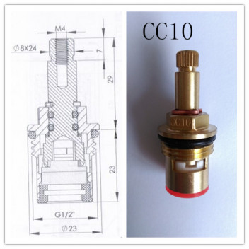 CERAMIC TAP CARTRIDGE VALVE ASSEMBLY CC10 (PAIR)