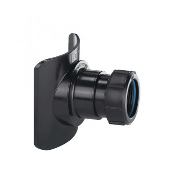 MEC SOIL PIPE BOSS CONN 57MM HOLE SIZE- 4\"/110MM * 2\" PIPE BLACK