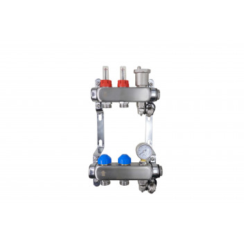 RELION 2 PORT MANIFOLD INC PRESSURE GAUGE & AUTO AIR VENT