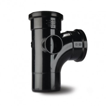 TUPLING 82MM 92.5 DEGREE SINGLE BRANCH BLACK