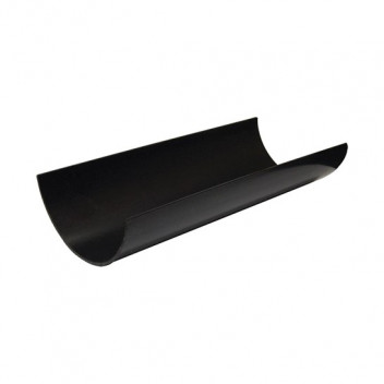 FLOPLAST 112MM BLACK HALF ROUND GUTTER RG4B