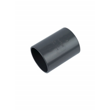 FLOPLAST 40MM WHITE ABS STR COUPLING WS08W