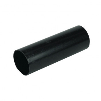 FLOPLAST 68MM RP4 ROUND DOWNPIPE - 4M BLACK RP4B