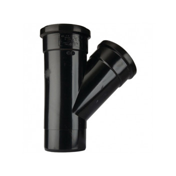 TUPLING 82MM 135 DEGREE SINGLE BRANCH BLACK