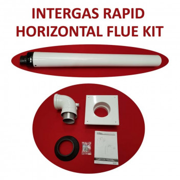 INTERGAS RAPID BOILER HORIZONTAL STRAIGHT WALL TERMINAL NON TELESCOPIC