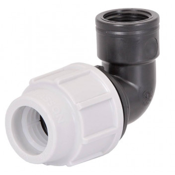 PLASSON 90 ELBOW WITH FEMALE THREADED OFFTAKE 32mm x 1\" 71503210