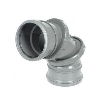 FLOPLAST 110MM GREY 0-90*ADJ BEND DS SP560G