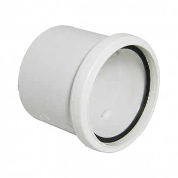 FLOPLAST 110MM WHITE COUPLING-S&S SP124W