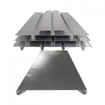 RELION TRIPLE CHANNEL ALUM SPREAD PLATE 590X1000 16MM @ 200MM  CENTRES