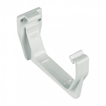 FLOPLAST 114MM WHITE SQUARELINE GUTTER FASCIA BRACKET FLORKS1