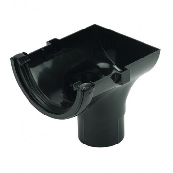 FLOPLAST 112MM BLACK STOPEND OUTLET RO2B
