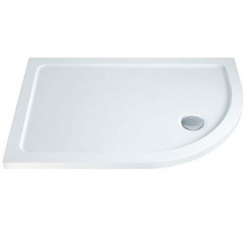 RELION 1300 X 760 RH OFFSET QUAD ABS STONE RESIN  WHITE