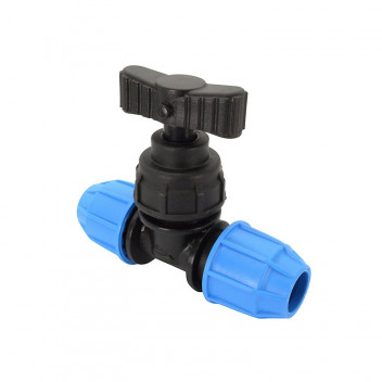 FLOPLAST 25MM MDPE PLASTIC STOPCOCK