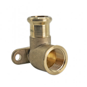 EPS COPPER PRESS 15X1/2\" WALLPLATE ELBOW